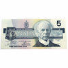 BC-56a-i 1986 Canada $5 Crow-Bouey, EOY, Almost Uncirculated (AU50)