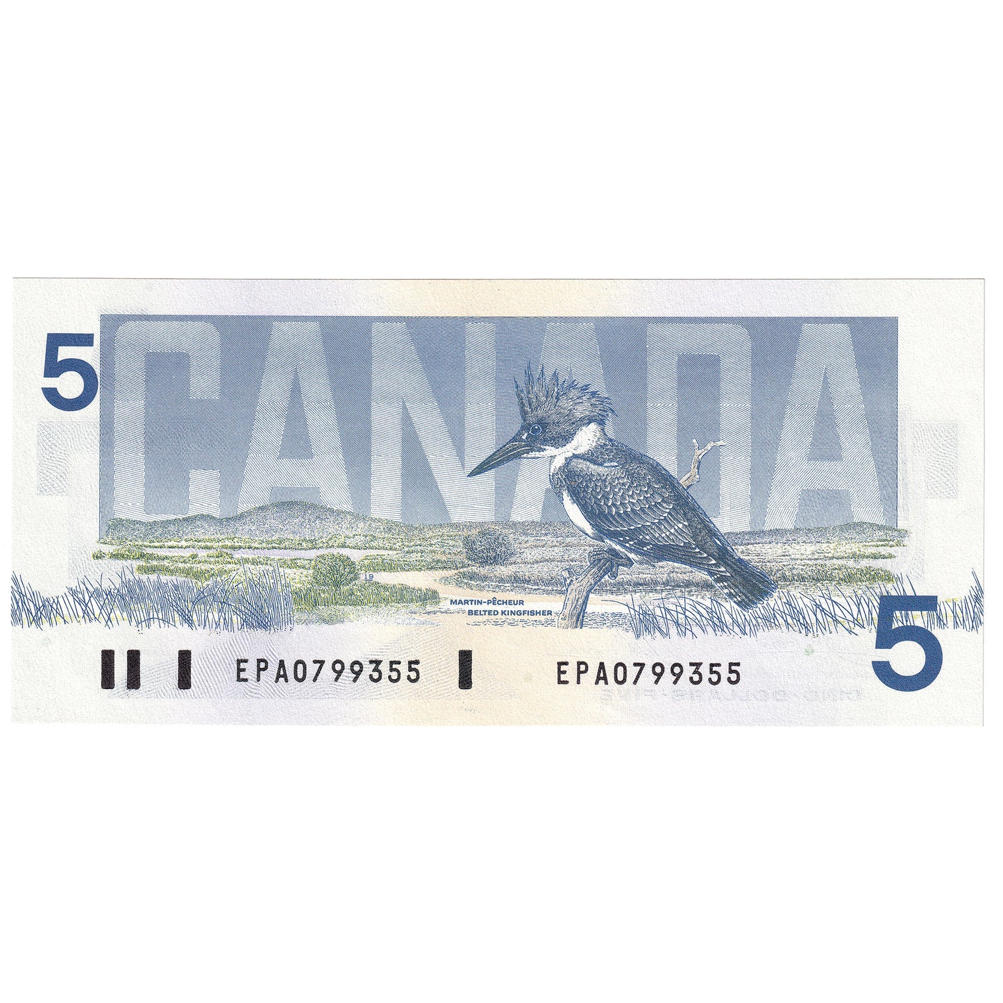 BC-56a-i 1986 Canada $5 Crow-Bouey, EPA, Uncirculated (MS60)