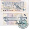 BC-56a-i 1986 Canada $5 Crow-Bouey, EPC, Fine (F12)