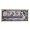 BC-40bA 1954 Canada $10 Beattie-Rasminsky, *B/D, AU