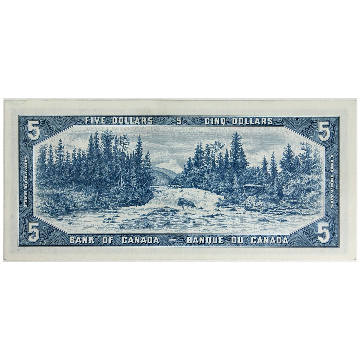 BC-39a-i 1954 Canada $5 Beattie-Coyne, T/C, AU-UNC (AU55)