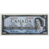 BC-39a-i 1954 Canada $5 Beattie-Coyne, X/C, AU-UNC (AU55)