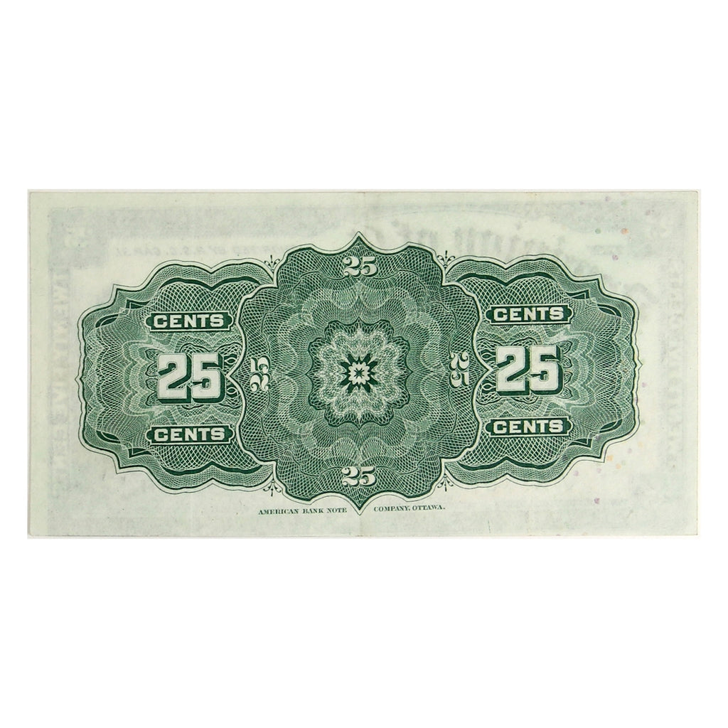 Shinplaster Coin DC-15a 1900 Dominion 25-cent Shinplaster, Courtney, Extra Fine (EF40 ...