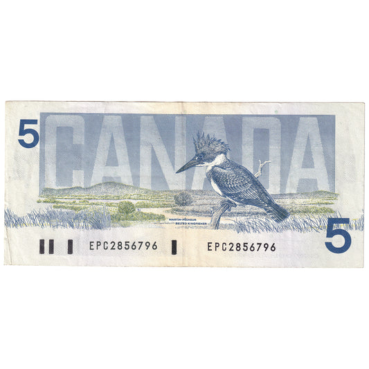 BC-56b 1986 Canada $5 Thiessen-Crow, EPC, VF