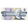BC-56b 1986 Canada $5 Thiessen-Crow, FOL, AU-UNC (AU55)