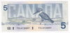 BC-56b 1986 Canada $5 Thiessen-Crow, FOL, Uncirculated (MS60)