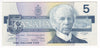 BC-56b 1986 Canada $5 Thiessen-Crow, FOL, Uncirculated (MS60)