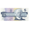 BC-56b 1986 Canada $5 Thiessen-Crow, FOZ, CUNC