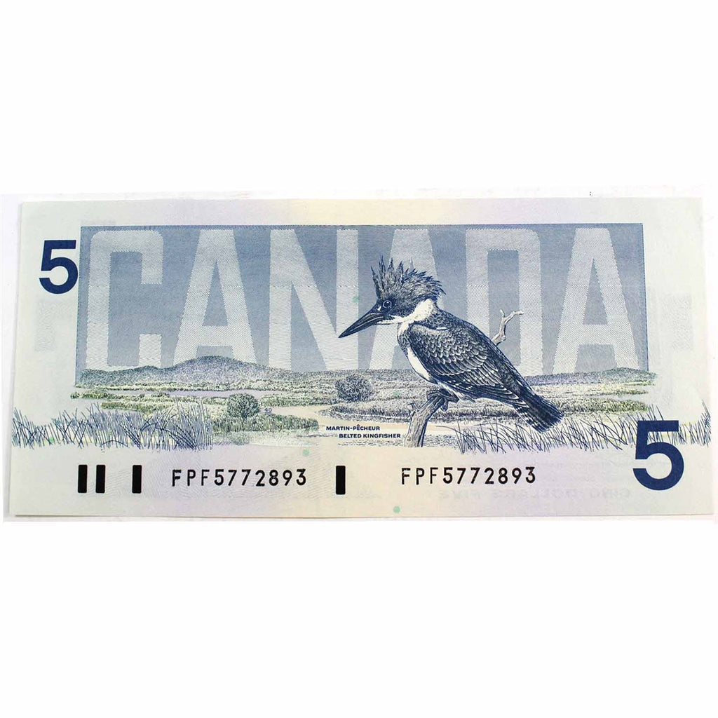 BC-56b 1986 Canada $5 Thiessen-Crow, FPF, circ