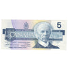 BC-56b 1986 Canada $5 Thiessen-Crow, FPV, AU-UNC