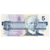 BC-56b 1986 Canada $5 Thiessen-Crow, GNP, AU