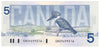 BC-56b 1986 Canada $5 Thiessen-Crow, GNS, Uncirculated (MS60)