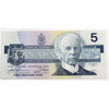 BC-56bA 1986 Canada $5 Thiessen-Crow, ENX, Almost Uncirculated (AU50)