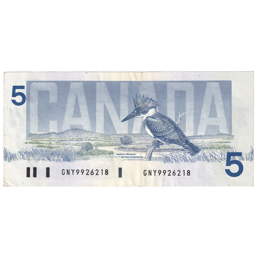 BC-56c 1986 Canada $5 Bonin-Thiessen, GNY, EF