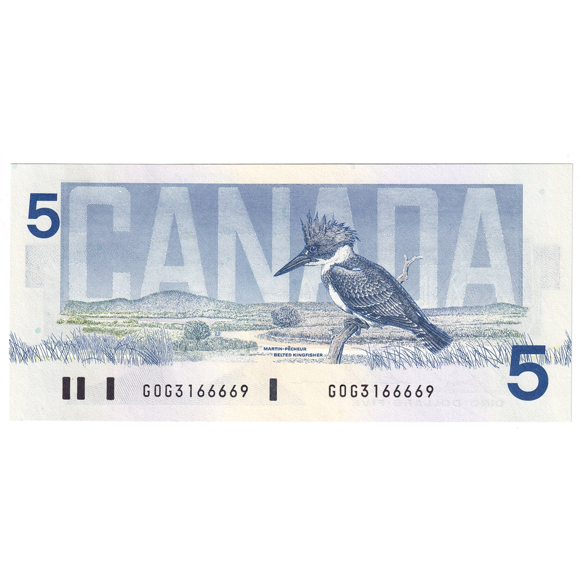 BC-56c 1986 Canada $5 Bonin-Thiessen, GOG, CUNC