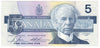 BC-56c 1986 Canada $5 Bonin-Thiessen, GOI, AU-UNC