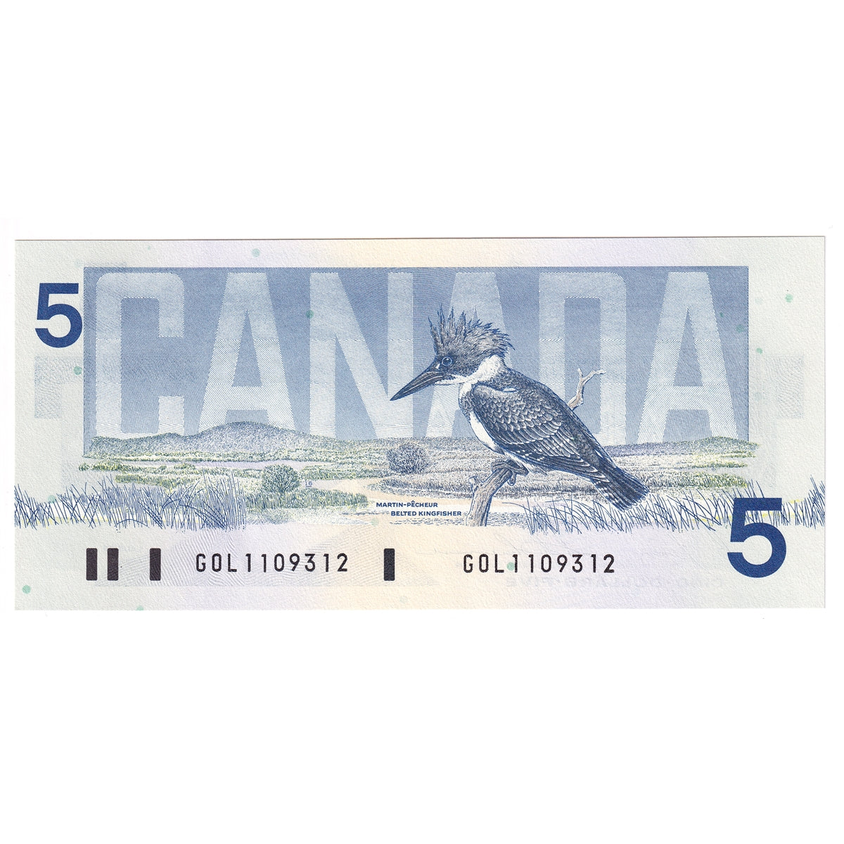 BC-56c 1986 Canada $5 Bonin-Thiessen, GOL, CUNC