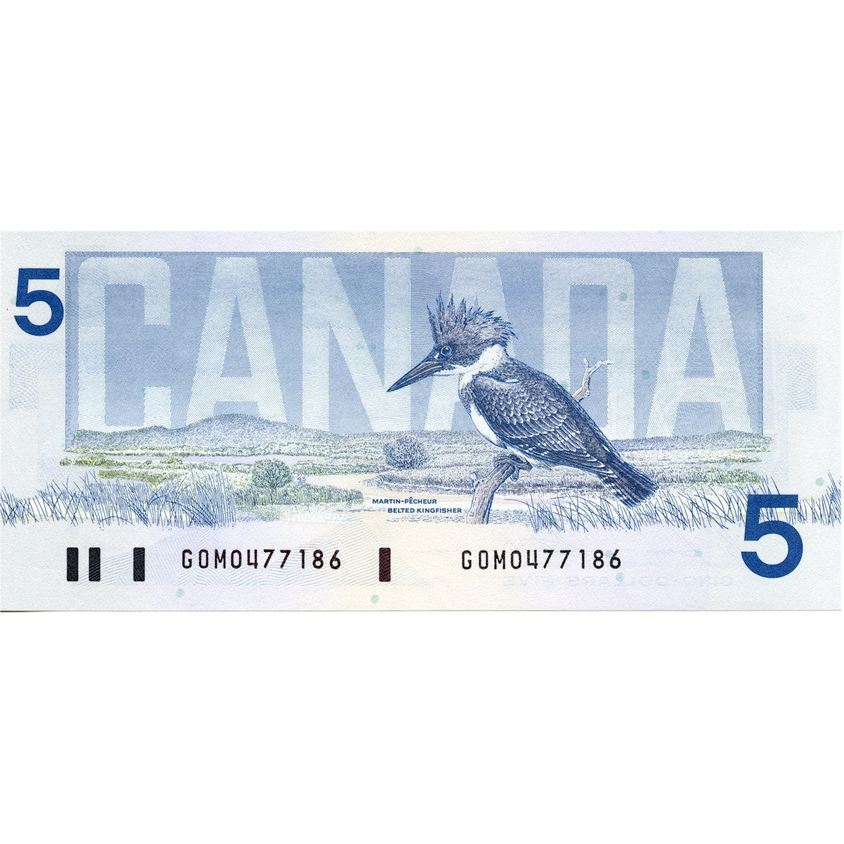 BC-56c 1986 Canada $5 Bonin-Thiessen, GOM, circ