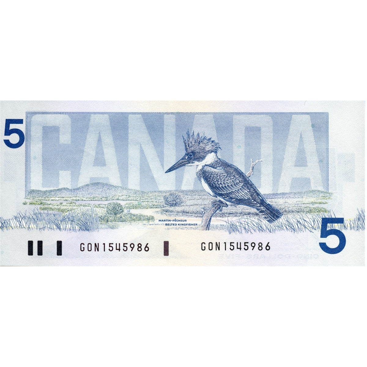 BC-56c 1986 Canada $5 Bonin-Thiessen, GON, Circ