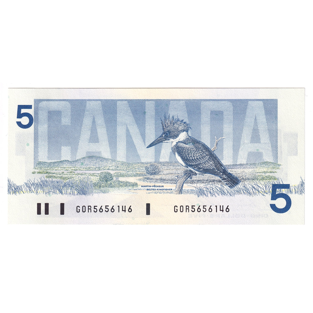 BC-56c 1986 Canada $5 Bonin-Thiessen, GOR, CUNC