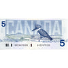 BC-56c 1986 Canada $5 Bonin-Thiessen, GOZ, Choice Uncirculated (CUNC63)
