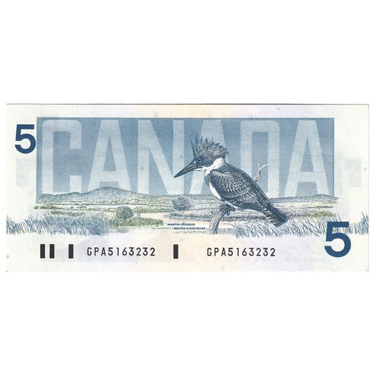 BC-56c 1986 Canada $5 Bonin-Thiessen, GPA, UNC