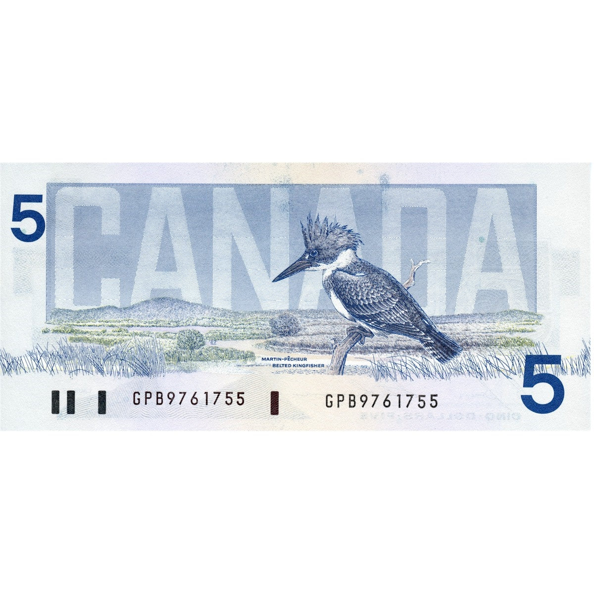 BC-56c 1986 Canada $5 Bonin-Thiessen, GPB, Circ