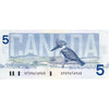 BC-56c 1986 Canada $5 Bonin-Thiessen, GPD, Circ
