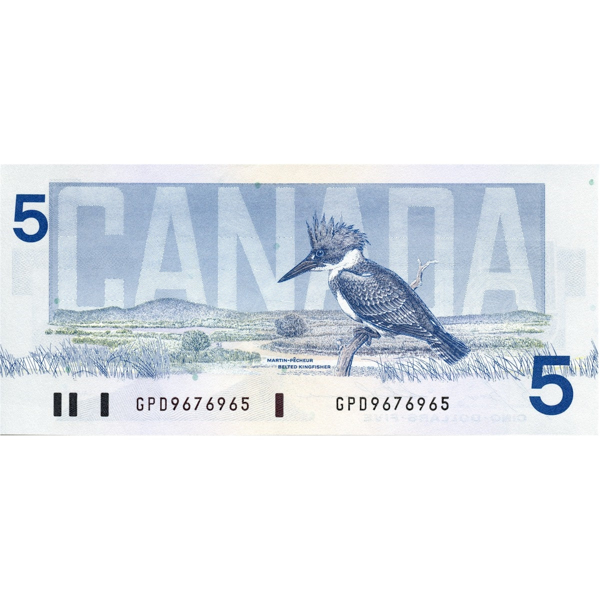 BC-56c 1986 Canada $5 Bonin-Thiessen, GPD, Circ