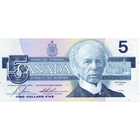 BC-56c 1986 Canada $5 Bonin-Thiessen, GPL, CUNC