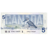 BC-56c 1986 Canada $5 Bonin-Thiessen, GPW, AU-UNC