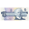 BC-56c 1986 Canada $5 Bonin-Thiessen, GPW, AU-UNC
