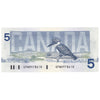 BC-56c 1986 Canada $5 Bonin-Thiessen, GPW, UNC
