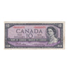 BC-40bA 1954 Canada $10 Beattie-Rasminsky, *B/D, Very Fine (VF20)
