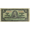BC-21a 1937 Canada $1 Osborne-Towers, B/A, Very Good (VG8)