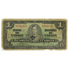 BC-21a 1937 Canada $1 Osborne-Towers, B/A, Circ