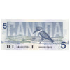 BC-56c-i 1986 Canada $5 Bonin-Thiessen, ANA, CUNC