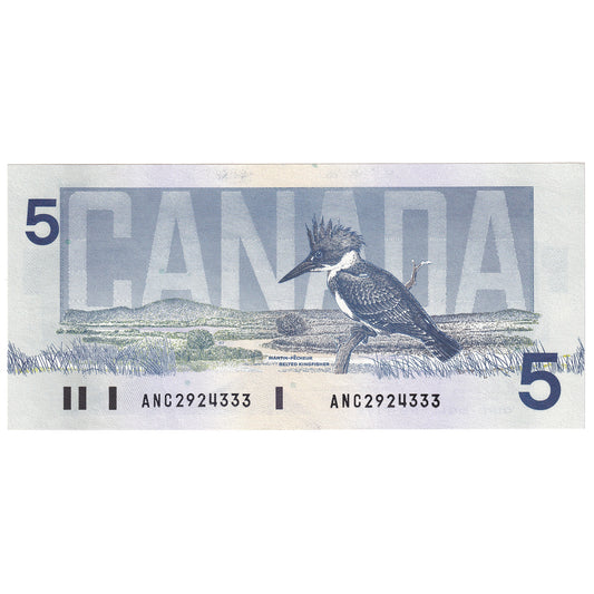 BC-56c-i 1986 Canada $5 Bonin-Thiessen, ANC, UNC