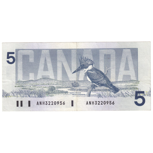 BC-56c-i 1986 Canada $5 Bonin-Thiessen, ANH, VF-EF