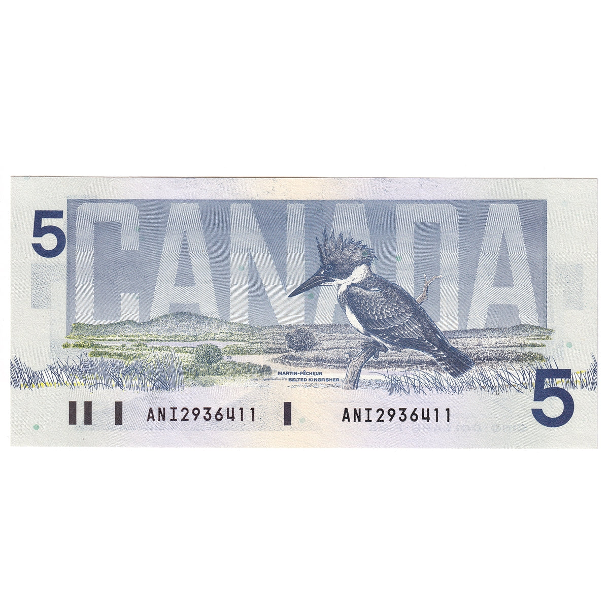 BC-56d 1986 Canada $5 Knight-Thiessen, ANI, Uncirculated (MS60)