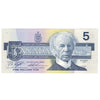 BC-56d 1986 Canada $5 Knight-Thiessen, ANI, Uncirculated (MS60)