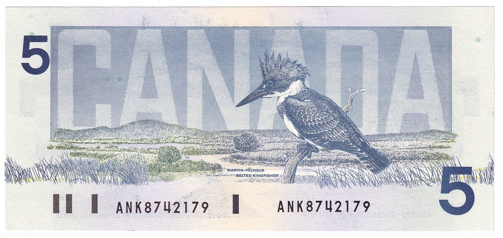 BC-56d 1986 Canada $5 Knight-Thiessen, ANK, CUNC
