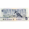 BC-56d 1986 Canada $5 Knight-Thiessen, ANL, CUNC