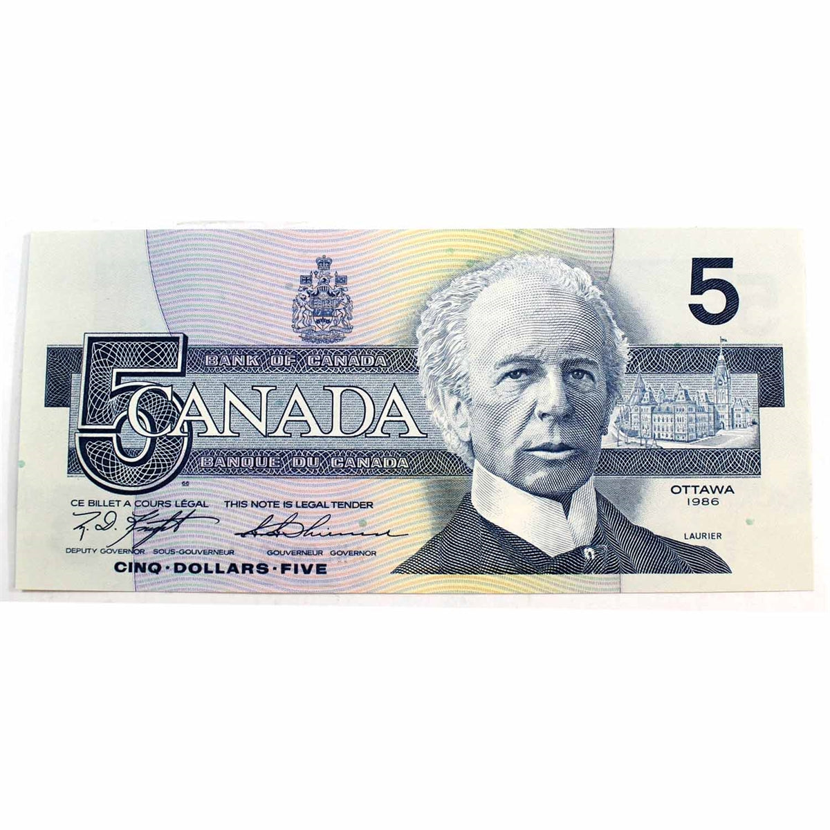 BC-56d 1986 Canada $5 Knight-Thiessen, ANL, CUNC