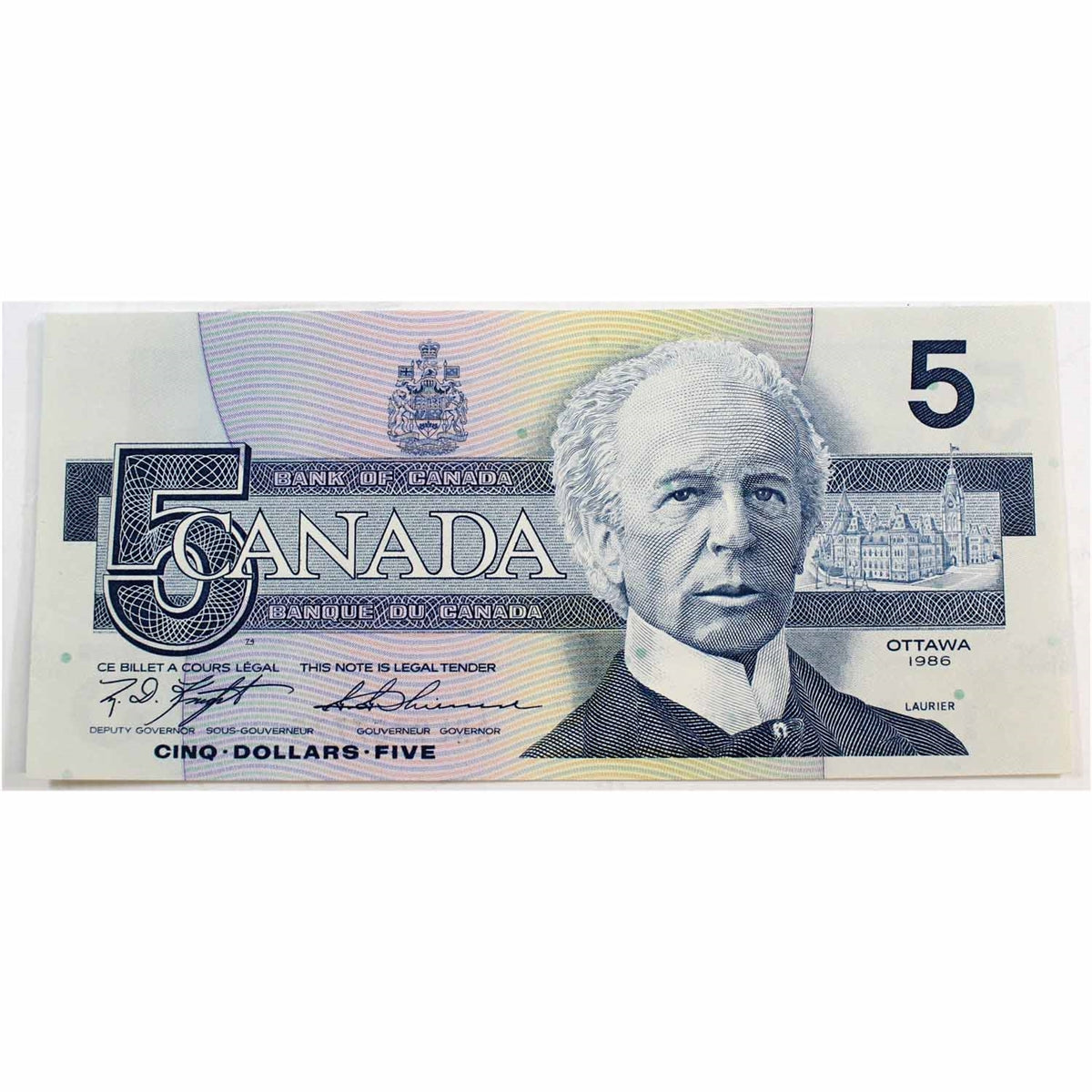 BC-56d 1986 Canada $5 Knight-Thiessen, ANL, Uncirculated (MS60)