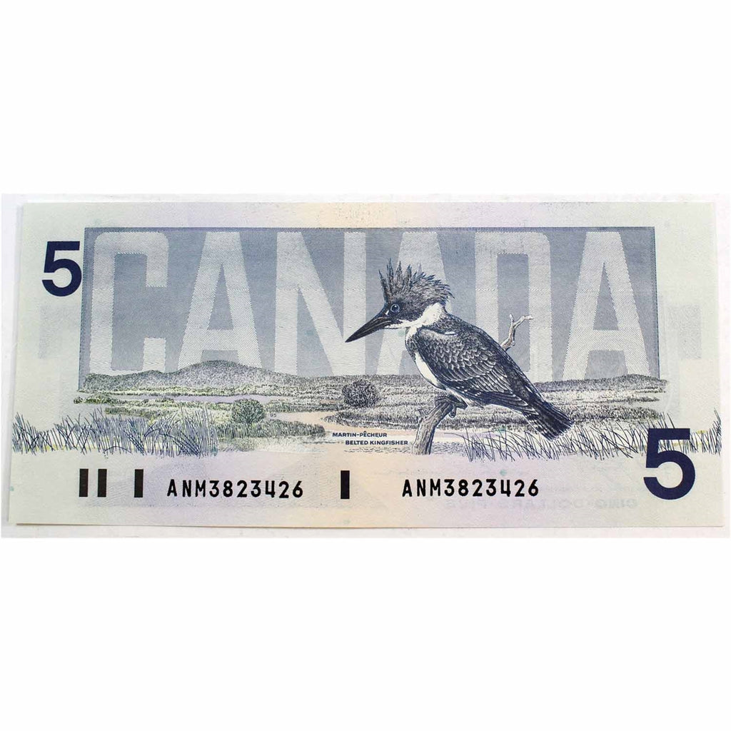 BC-56d 1986 Canada $5 Knight-Thiessen, ANM, Choice Uncirculated (CUNC63)