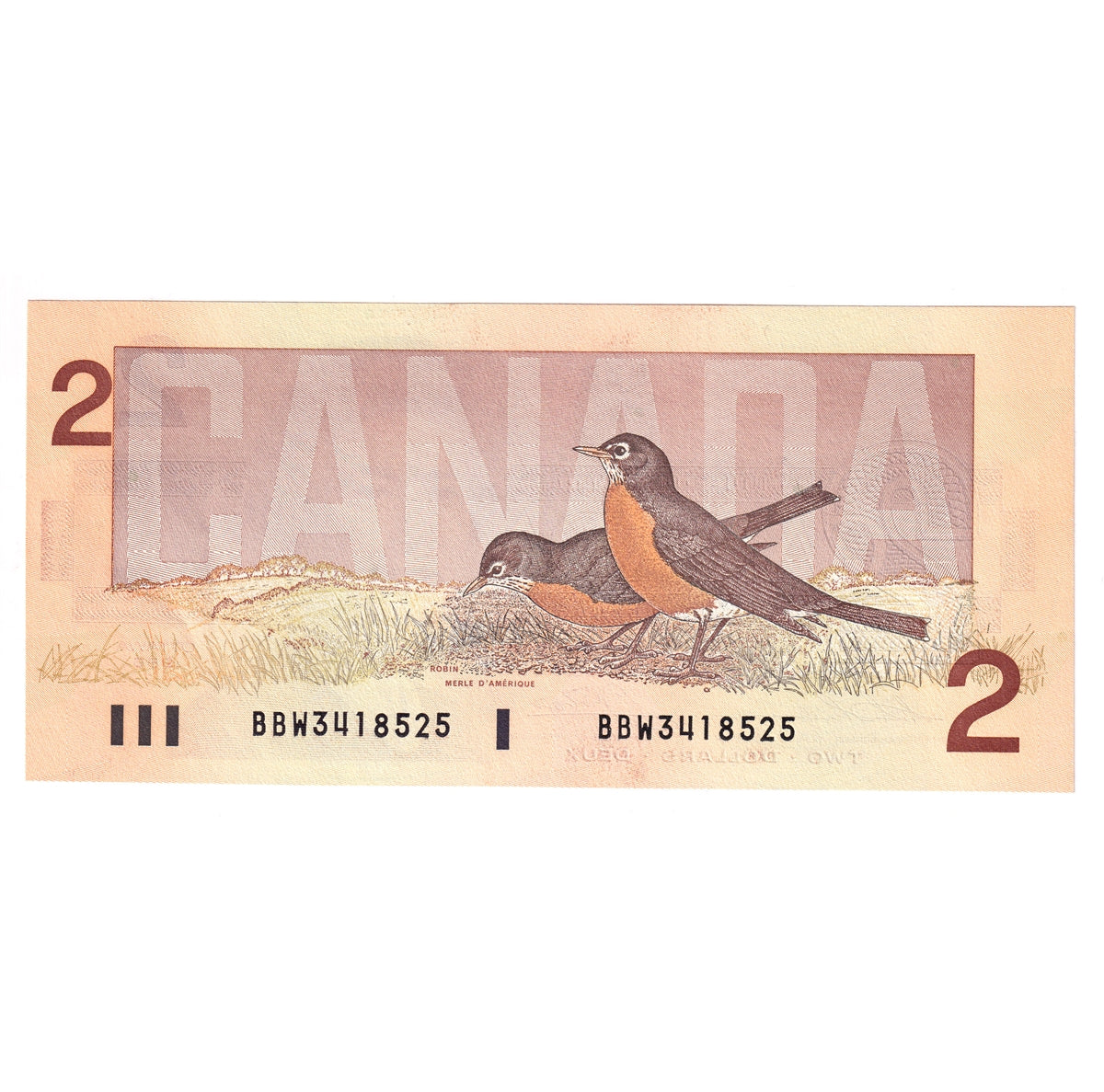 BC-55b 1986 Canada $2 Thiessen-Crow, BBW, Uncirculated (MS60)