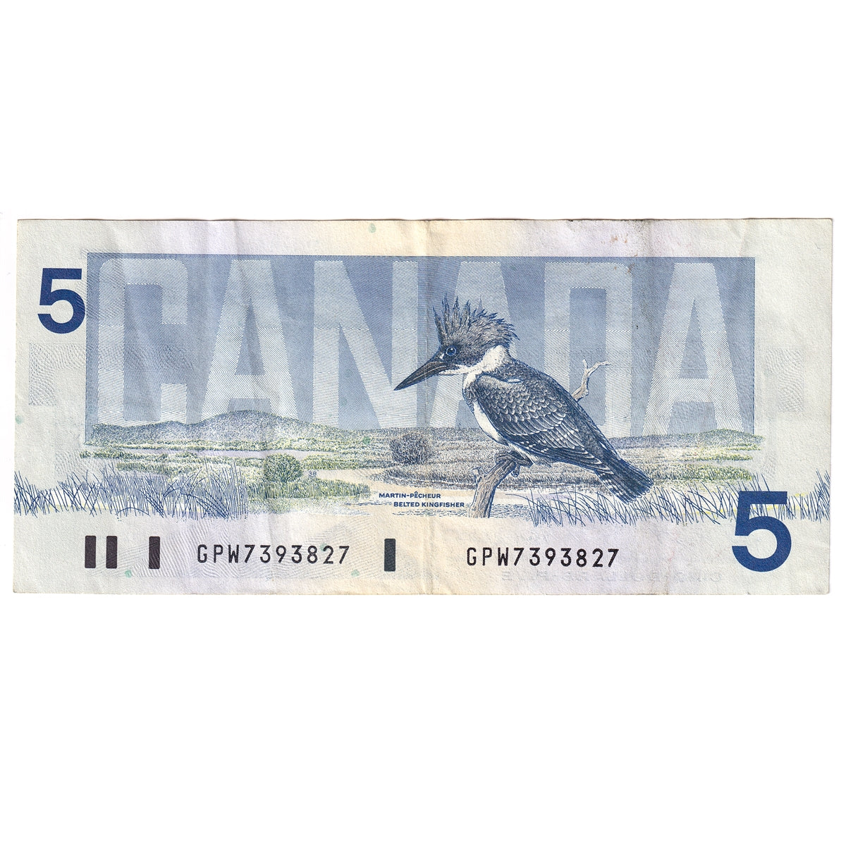 BC-56e 1986 Canada $5 Knight-Dodge, GPW, CIRC