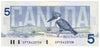 BC-56e 1986 Canada $5 Knight-Dodge, GPY, UNC