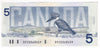BC-56e 1986 Canada $5 Knight-Dodge, GPZ, CUNC
